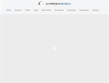 Tablet Screenshot of garronidesign.com